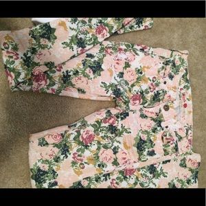 Floral print pants